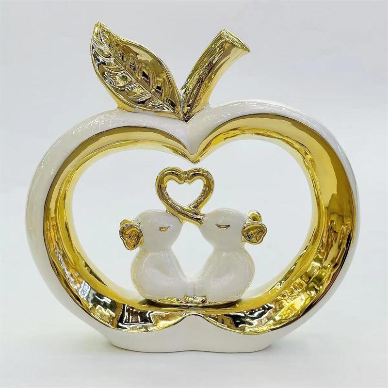 现代轻奢招财火旺摆件创意家居客厅电视柜酒柜玄关高档装饰工艺品金堡花瓶工艺摆件详情16