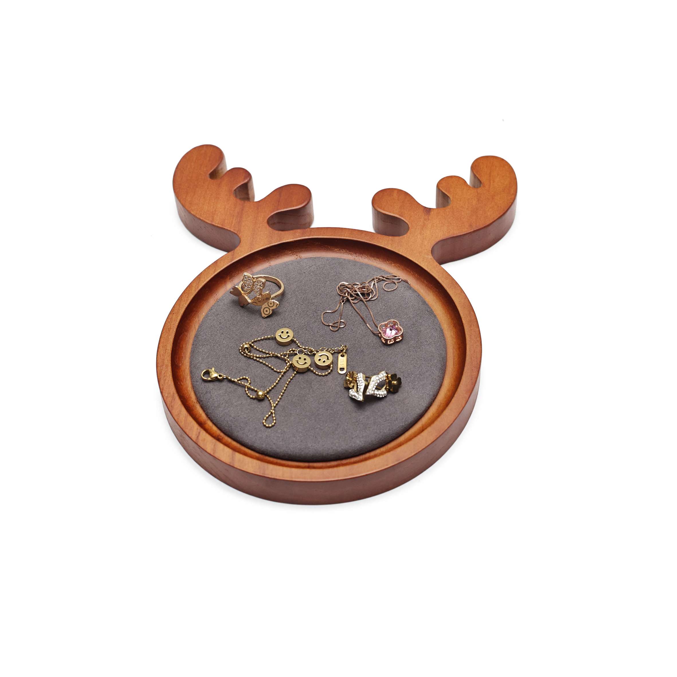 Zhihua Ash jewelry display Stand, solid wood jewelry stand, Antler jewelry display stand, in stock, quick delivery Item Picture