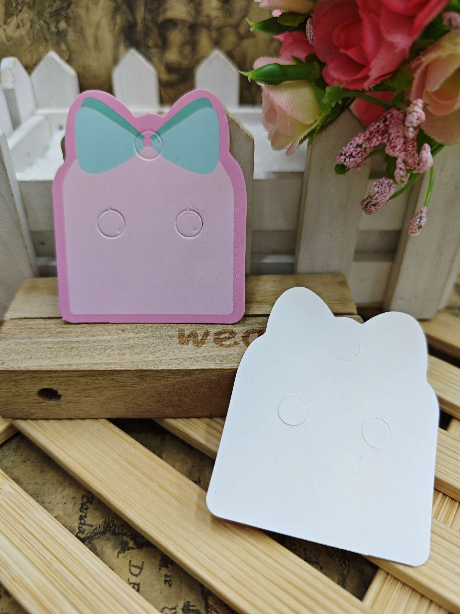 领结彩色卡创意DIY手工制作半成品饰品配件 珍珠水晶串珠其他饰品配件 手链项链耳环材料包产品图