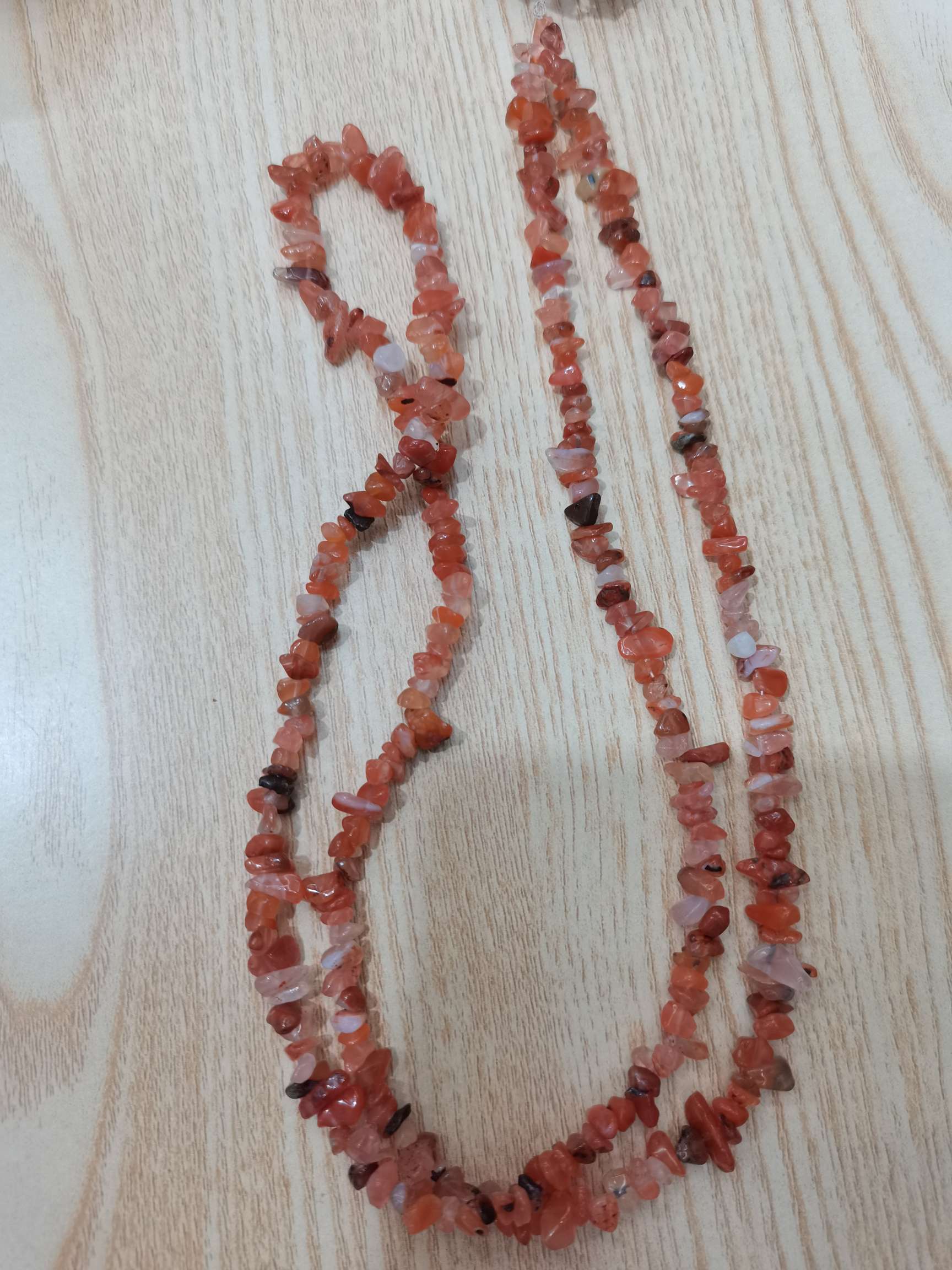 天然石头水红玛瑙碎石3-5小石子diy饰品手链项链耳饰戒指饰品配件串珠散珠白底实物图