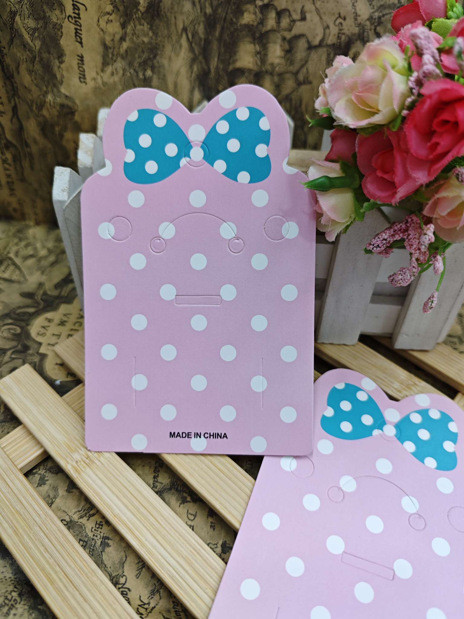 领结套装卡 创意DIY手工制作半成品饰品配件 珍珠水晶串珠其他饰品配件 手链项链耳环材料包细节图