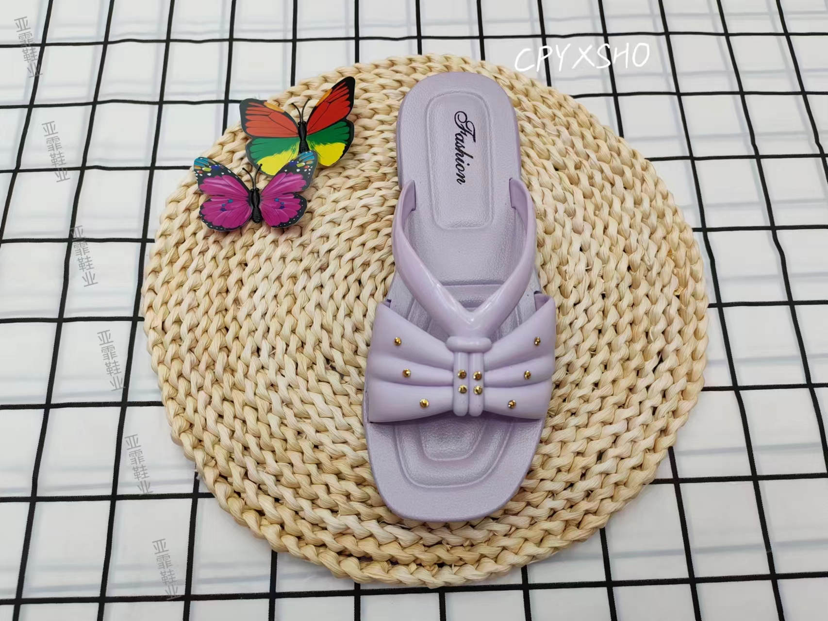Wear flip-flops over a flat style