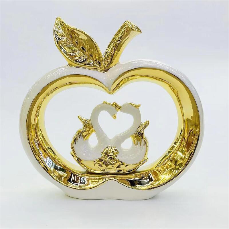 现代轻奢招财火旺摆件创意家居客厅电视柜酒柜玄关高档装饰工艺品金堡花瓶工艺摆件详情6