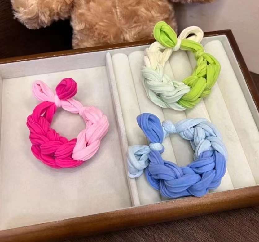 Best-selling knotted hair accessories, new colors are beautiful, dopamine hair accessories. detail image 2