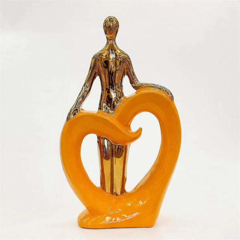 现代轻奢招财火旺摆件创意家居客厅电视柜酒柜玄关高档装饰工艺品金堡花瓶工艺摆件详情3