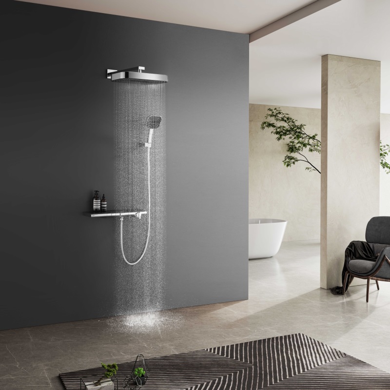 Firmer 2024 New Model Cold And Hot Water Copper Concealed Lift Showerhead Yln16026a Bathroom Shower Faucet Integrated Into The Wall Specification drawing