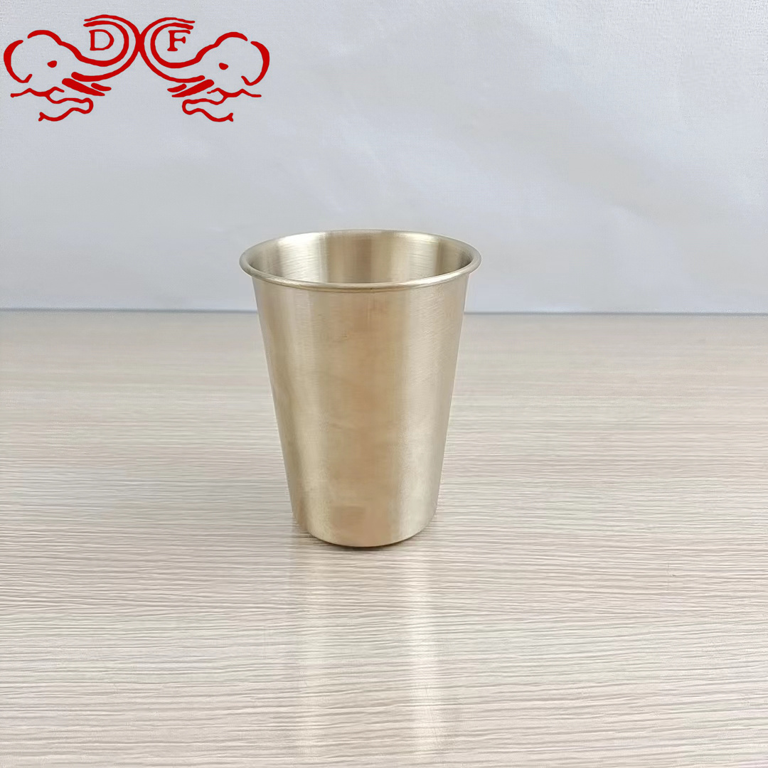 DF68779 Stainless steel beer mug, golden portable anti-drop cold drink water carrying cup, stainless steel cold drink cup, DF TRADINGHOUSE