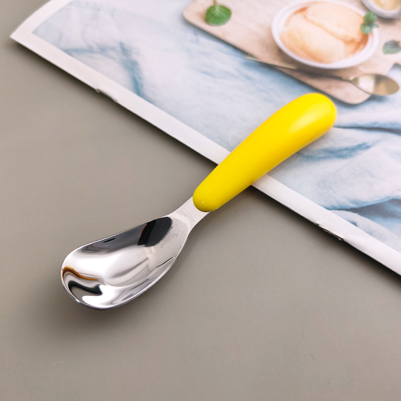 316 不锈钢儿童元宝勺宝宝辅食可爱勺子儿童户外便携餐具勺详情13