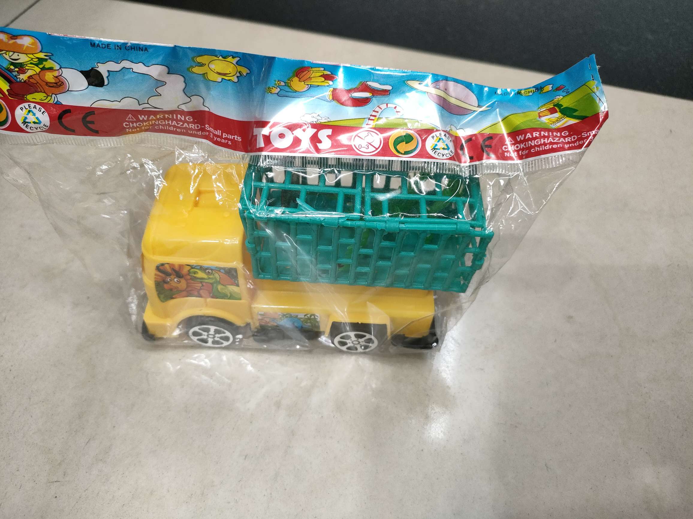 玩具动物车，opp袋包装，幼儿园儿童模型，颜色混色产品图