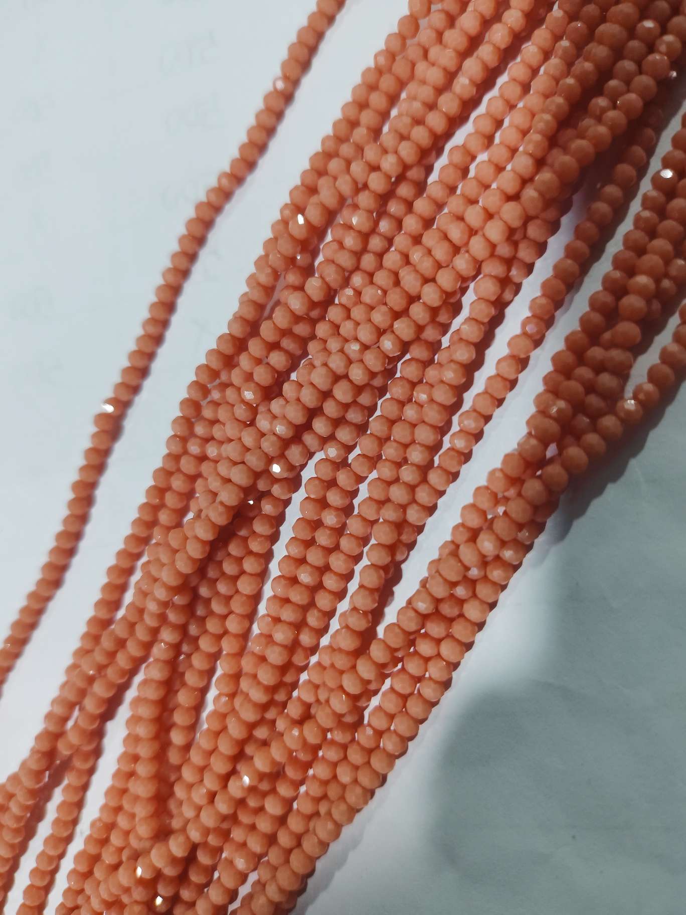 2mm西瓜瓷颜色扁珠珠子珠子琉璃珠串珠米珠珠子配件珠子细节图