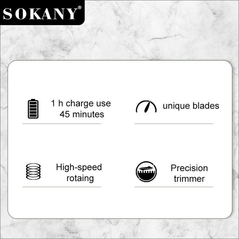 Exportación SOKANY392 afeitadora cortador de pelo de nariz cortador de pelo eléctrico pusher 3in1 multifuncional beauty set corte de pelo Specification image