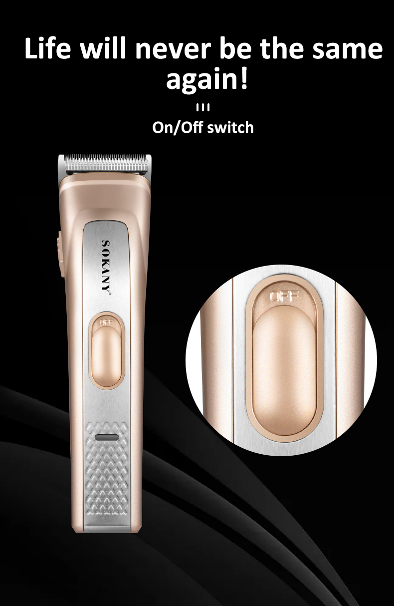 出口SOKANY16001理发剪可充电理发器专业电推剪HAIR CLIPPER详情8