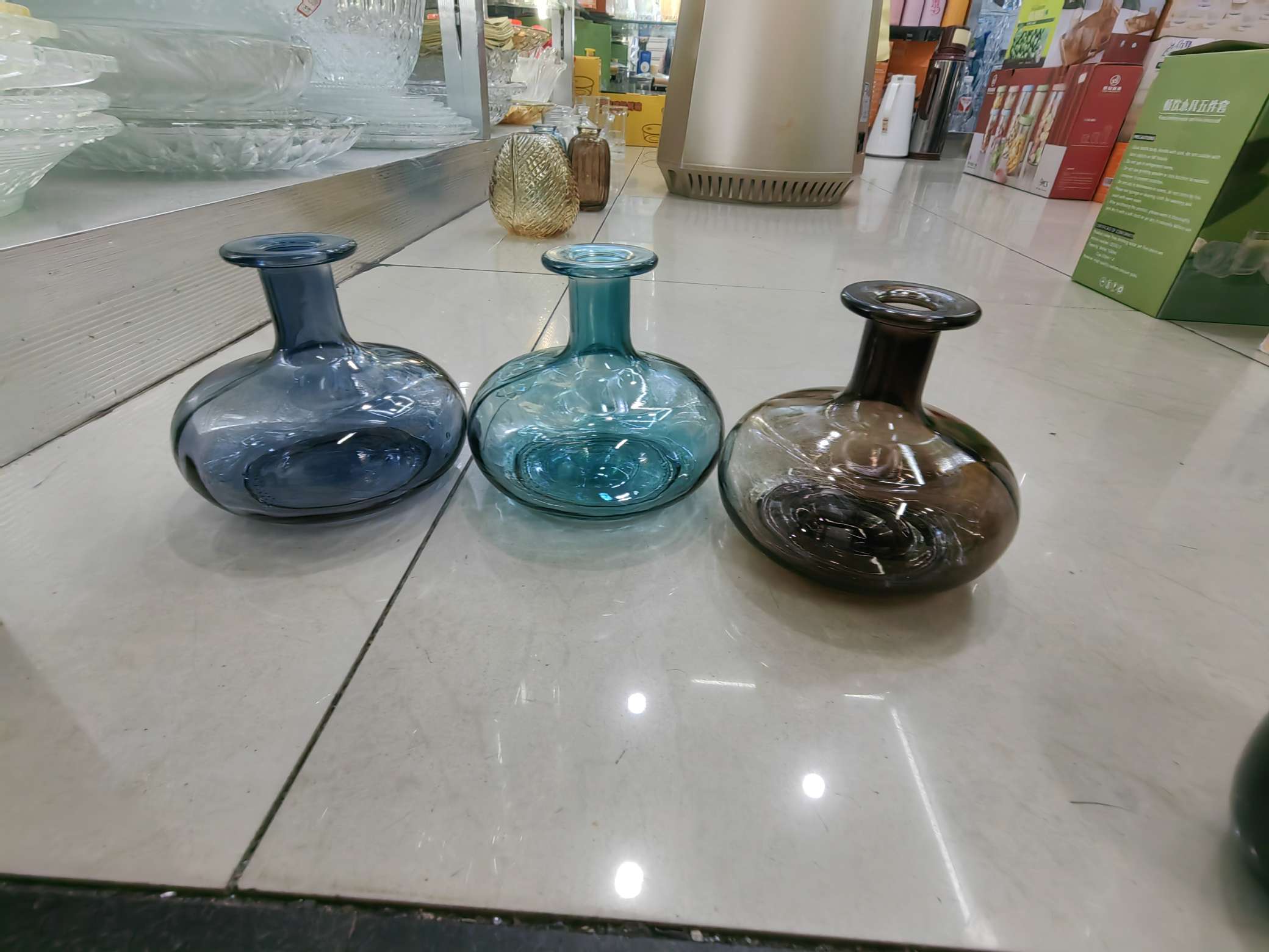 Glass vase details Picture