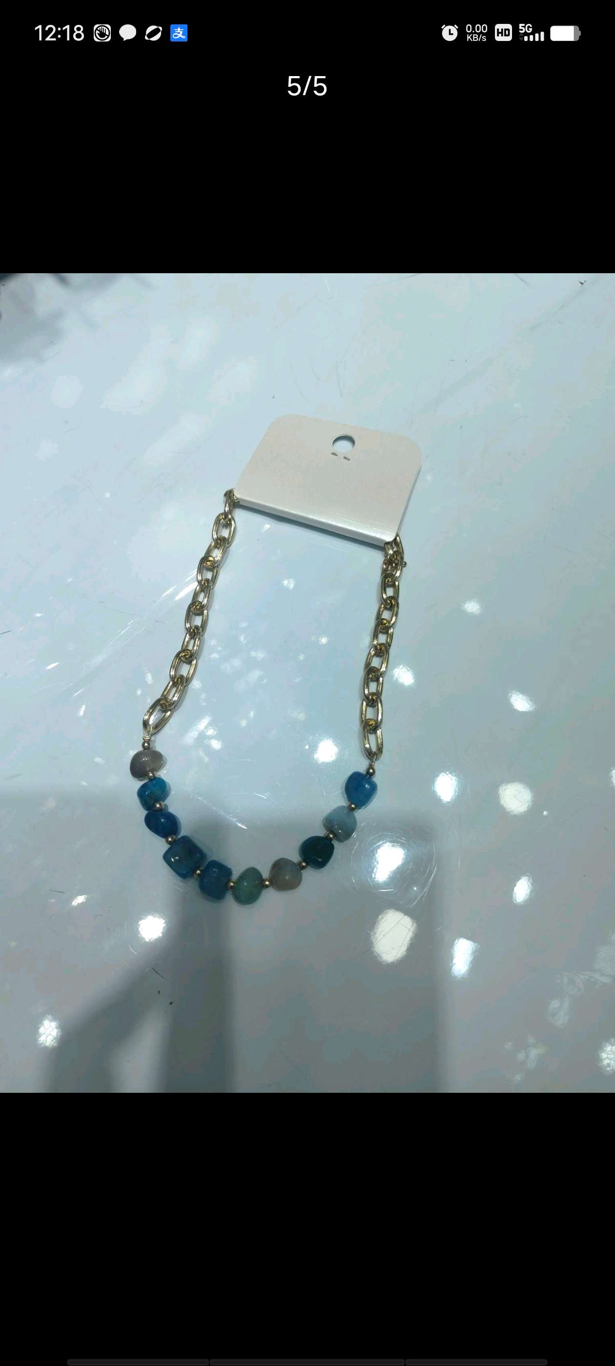 Stone necklace, short chain, high-end accessory, natural stone necklace, exquisite ladies' jewelry, elegant temperament, collarbone chain necklace detail image 2