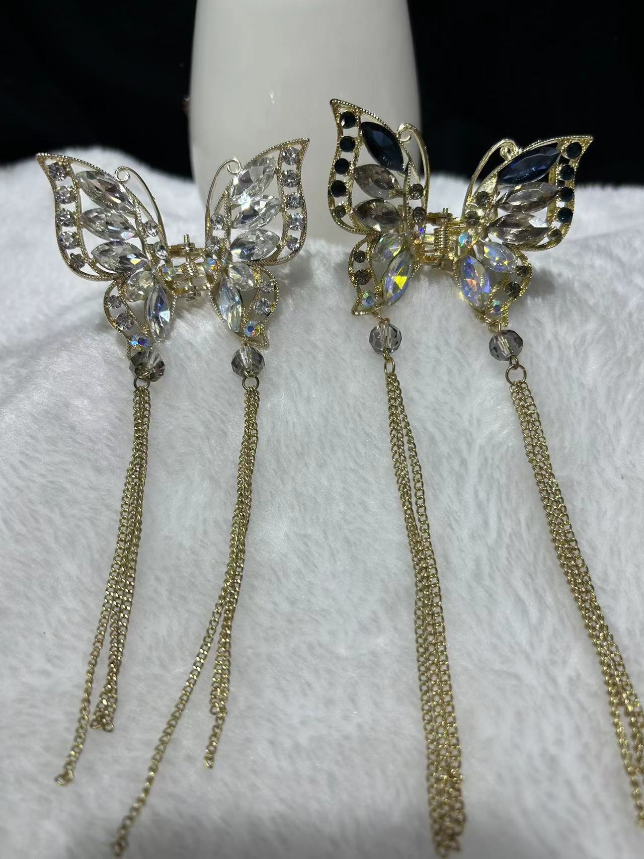 发夹女2024年新款高级感鲨鱼夹锆高贵气质造型独特设计 闪耀光泽质感出众详情图6