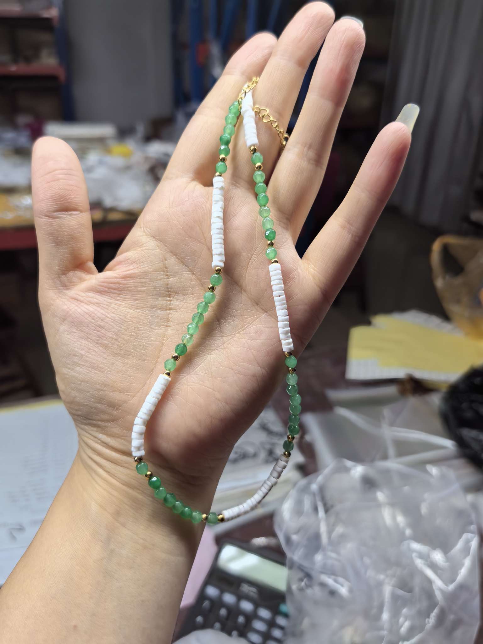 天然玛瑙珠宝饰品 天然碧玺项链 精致玉石颈饰 美丽饰品 提升气质优雅风采。详情图10