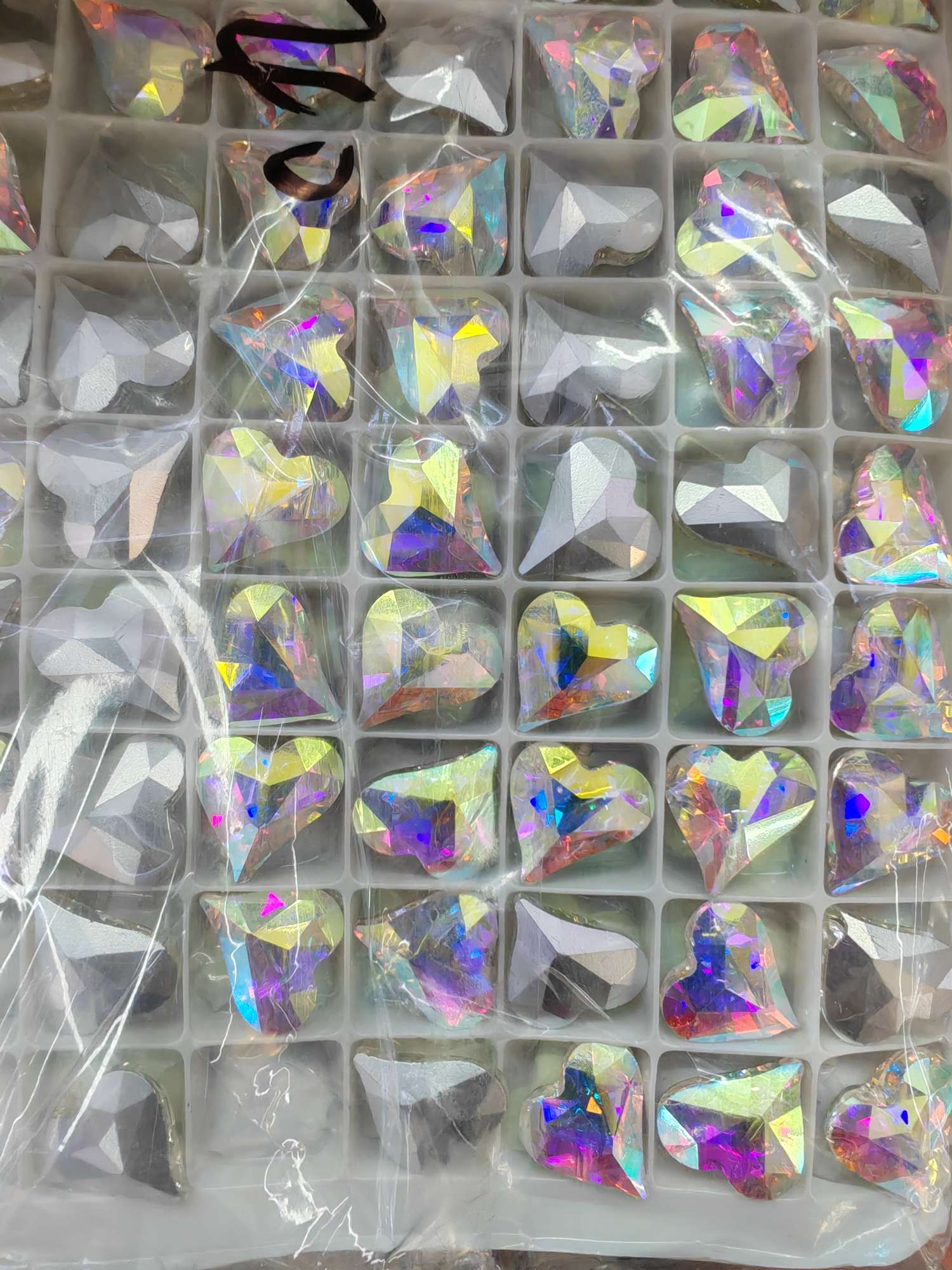 亚克力桃心发夹DIY材料包 半成品饰品配件 珠饰头饰发饰配件 创意手工发饰材料配件 手工饰品发夹材料套装细节图