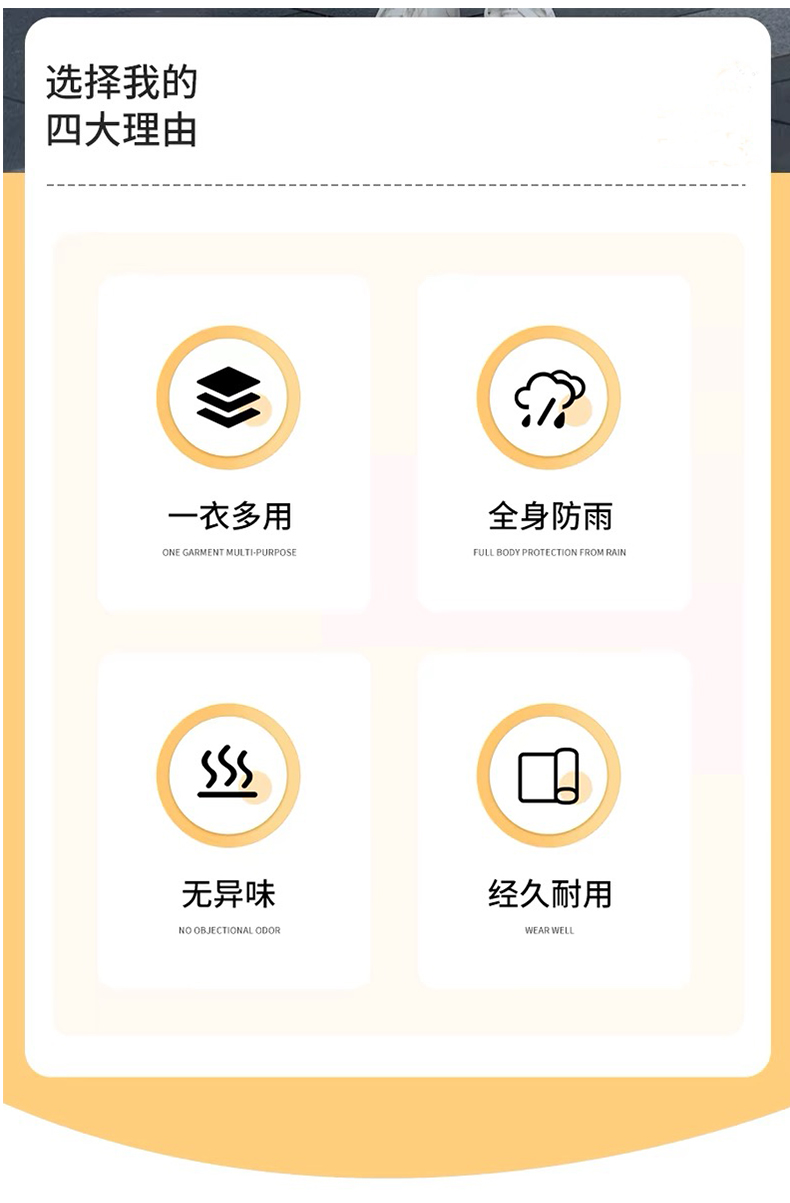 雨衣加厚防风保暖雨衣成人防水外套详情4