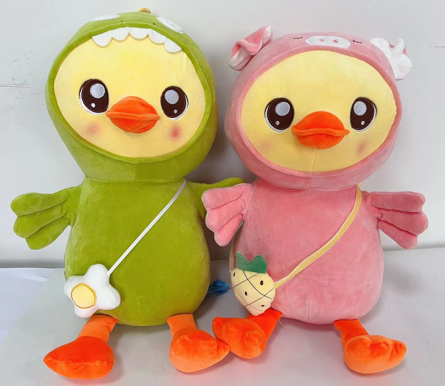 Cute backpack ducks creatively transform into dinosaur pigs, stuffed toys, plush toys, plush toys, plush plush toys, plush plush toys Specification image