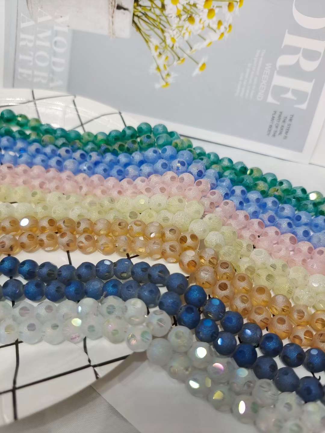 半成品饰品配件 散珠串珠 琉璃珠 米珠 珠子配件 手工DIY珠子 手链项链制作材料图