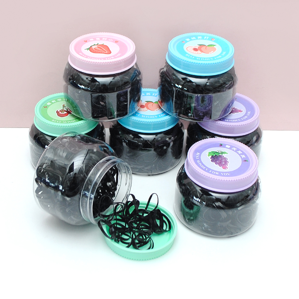 Small rubber band hair tie, hair tie box set, small rubber band hair tie, hair tie, all black rubber band hair tie, girls' hair tie
