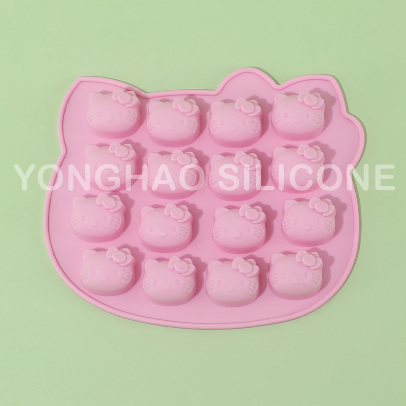 Silicone Kitty Cake Chocolate Baking Mold Ice Tray Mould 