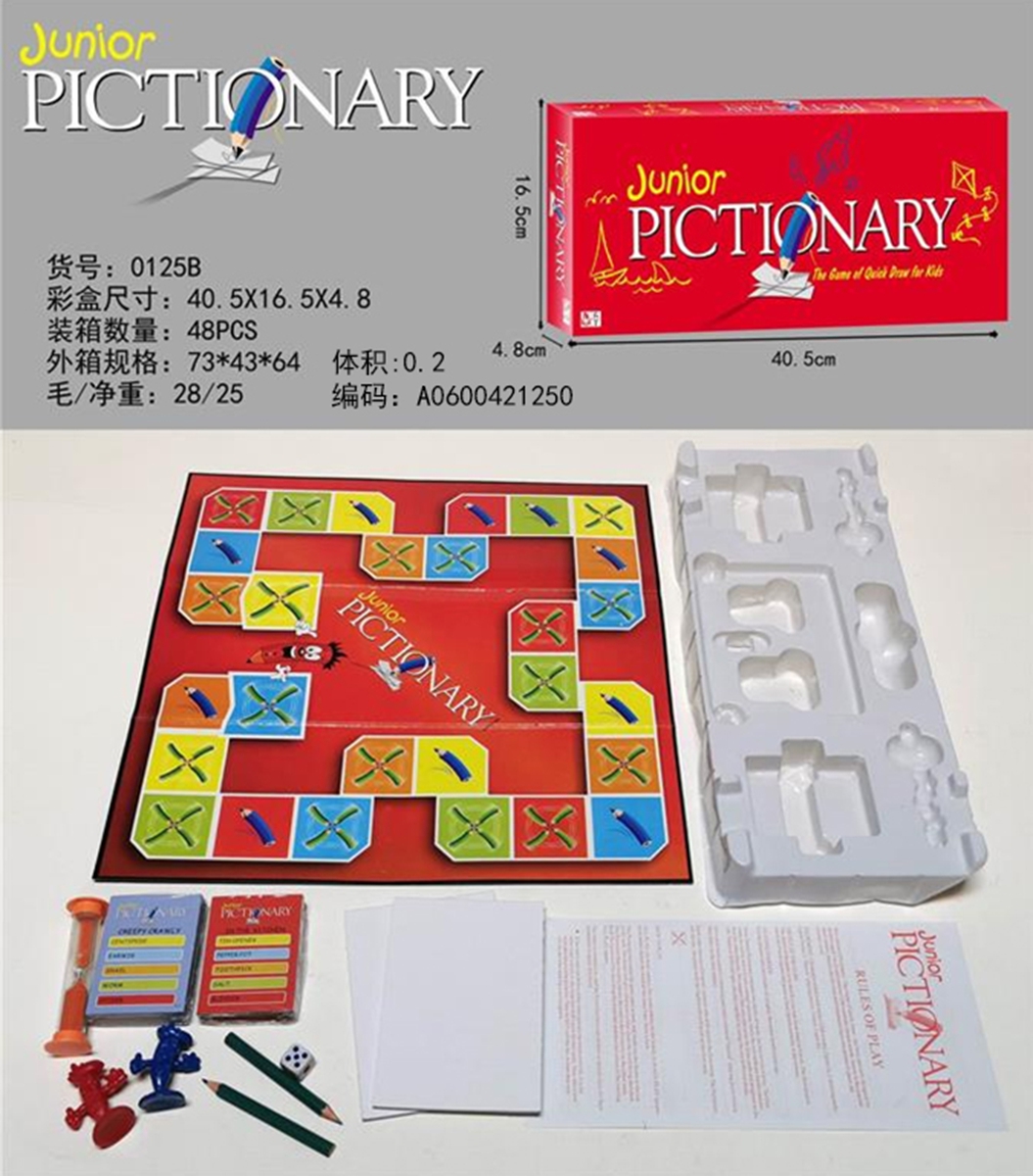 Cross border hot puzzle board game English PICITIONARY puzzle game toy