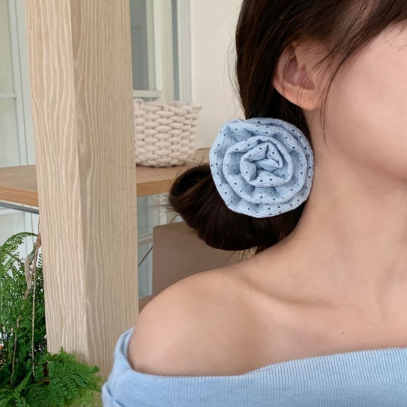 Knitted fabric curly headband, hair tie, hair band, hair accessory, hair accessory, beautiful and elegant, does no harm to hair and skin, comfortable and breathable, hair band, wash face detail image 9