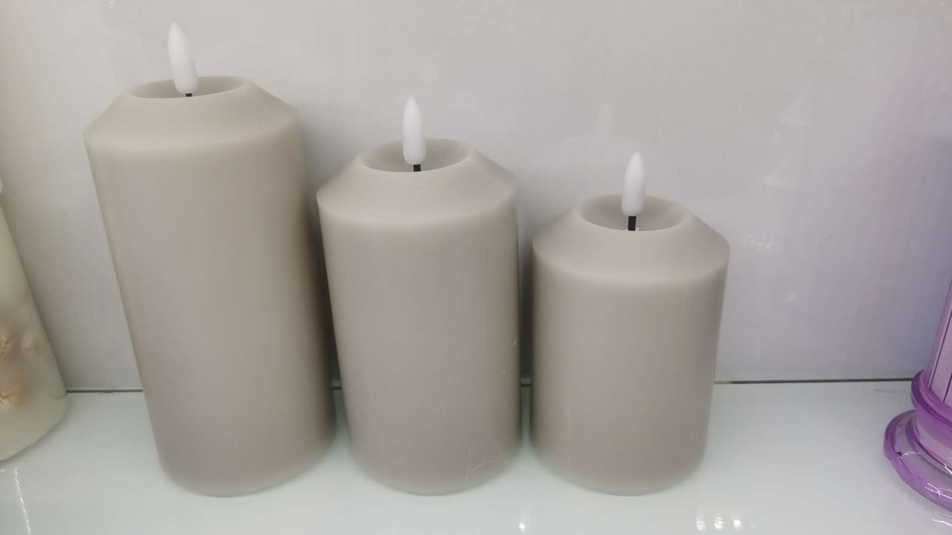 蜡烛假蜡烛灯，子弹头仿真蜡烛摆件，婚庆氛围营造