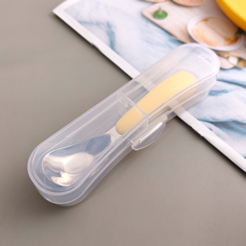 316 不锈钢儿童元宝勺宝宝辅食可爱勺子儿童户外便携餐具勺详情18