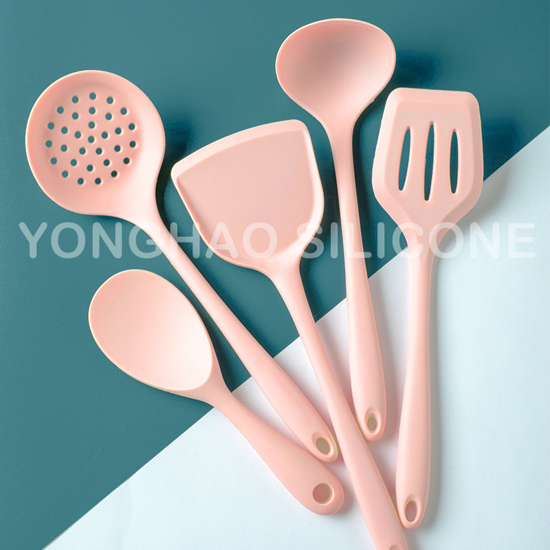 5pcs Hot resistant Yonghao silicone cooking tool set 