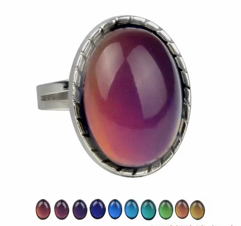 10*14旦行感温变色，用于戒指，耳钉、项链吊坠饰品配件，效果杠杠的DIY