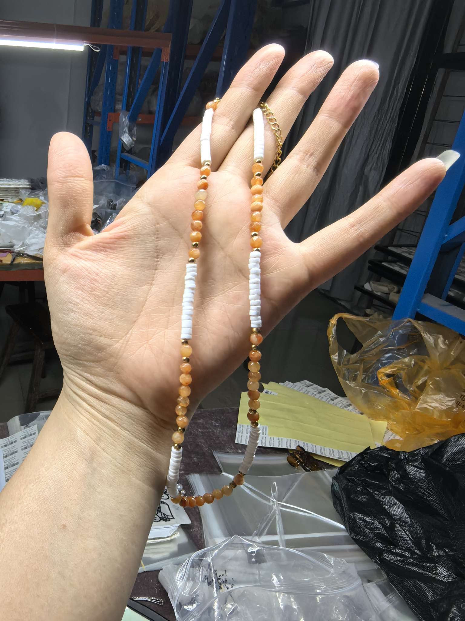 天然玛瑙珠宝饰品 天然碧玺项链 精致玉石颈饰 美丽饰品 提升气质优雅风采。详情图8