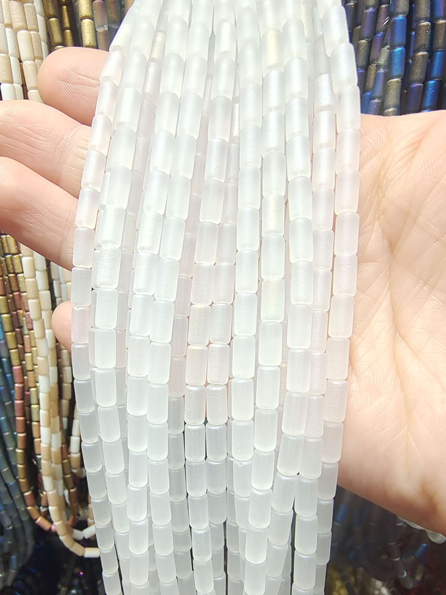 DIY手工珍珠饰品配件 独特树脂饰品配件 不锈钢耐用饰品配件套装 手链项链耳环自由搭配白底实物图