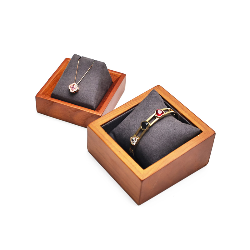 Zhihua Ash jewelry Display Stand, solid wood jewelry stand, square jewelry display stand pic 1