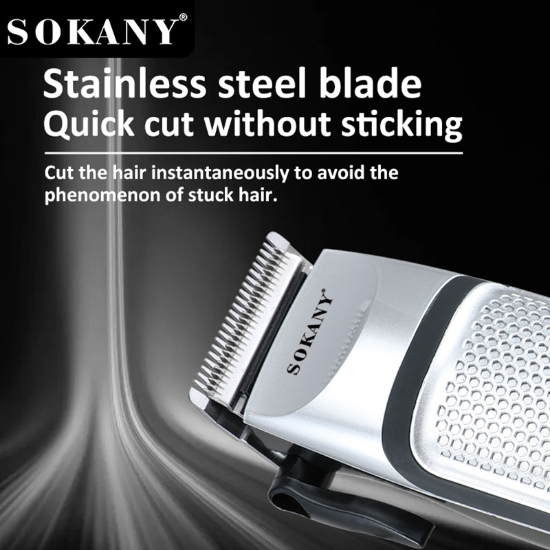 Cross-border SOKANY4643 stainless steel blade hair clipper, metal electric clipper, hair clipper, hair salon Application Scenario