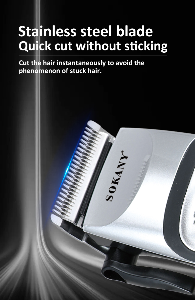 Cross-border SOKANY4643 stainless steel blade hair clipper, metal electric clipper, hair clipper, hair salon pic 6