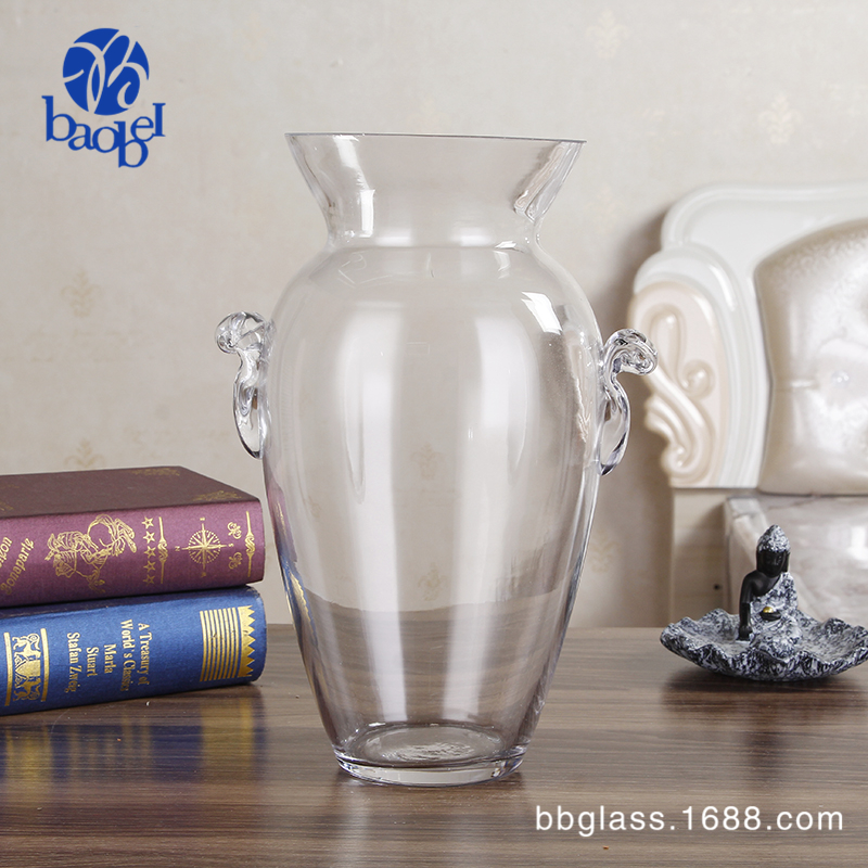 BBGLASS Baobei Glass Creative ear-shaped glass Vase is a modern home and wedding decoration item Specification image