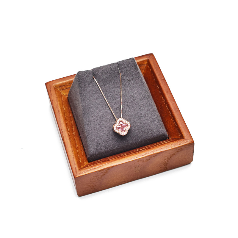 Zhihua Ash jewelry Display Stand, solid wood jewelry stand, square jewelry display stand pic 2