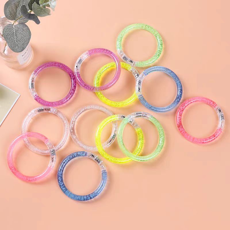 Acrylic luminous bracelet, event luminous wristband, bar, night club, party supplies, glittering children's event round bracelet, dazzling luminous, factory direct sales, all online sales Item Picture