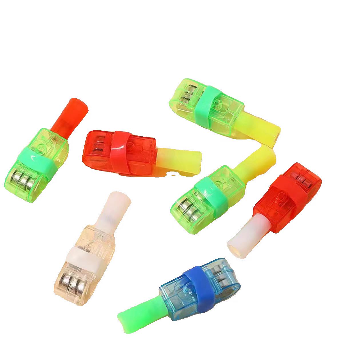Finger cartoon laser light, colorful luminous ring, cartoon projection light, dazzling LED, hand-shaking flower, seven-color peacock sashimi light, projection light, seven-color finger light Application Scenario