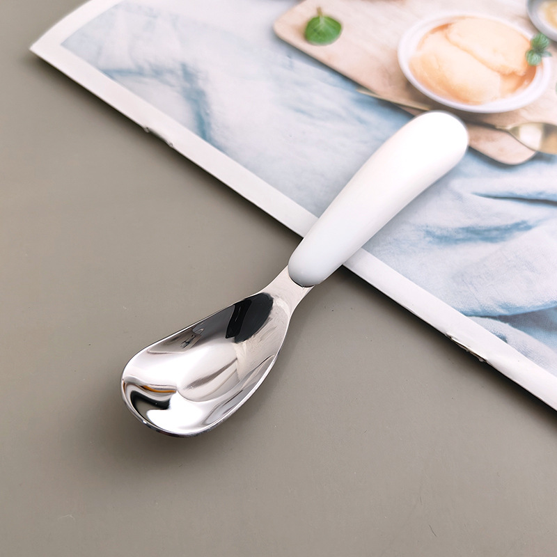 316 不锈钢儿童元宝勺宝宝辅食可爱勺子儿童户外便携餐具勺详情9