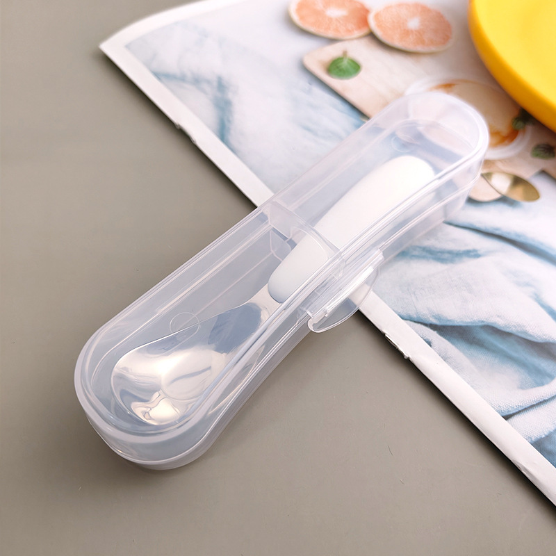 316 不锈钢儿童元宝勺宝宝辅食可爱勺子儿童户外便携餐具勺详情14