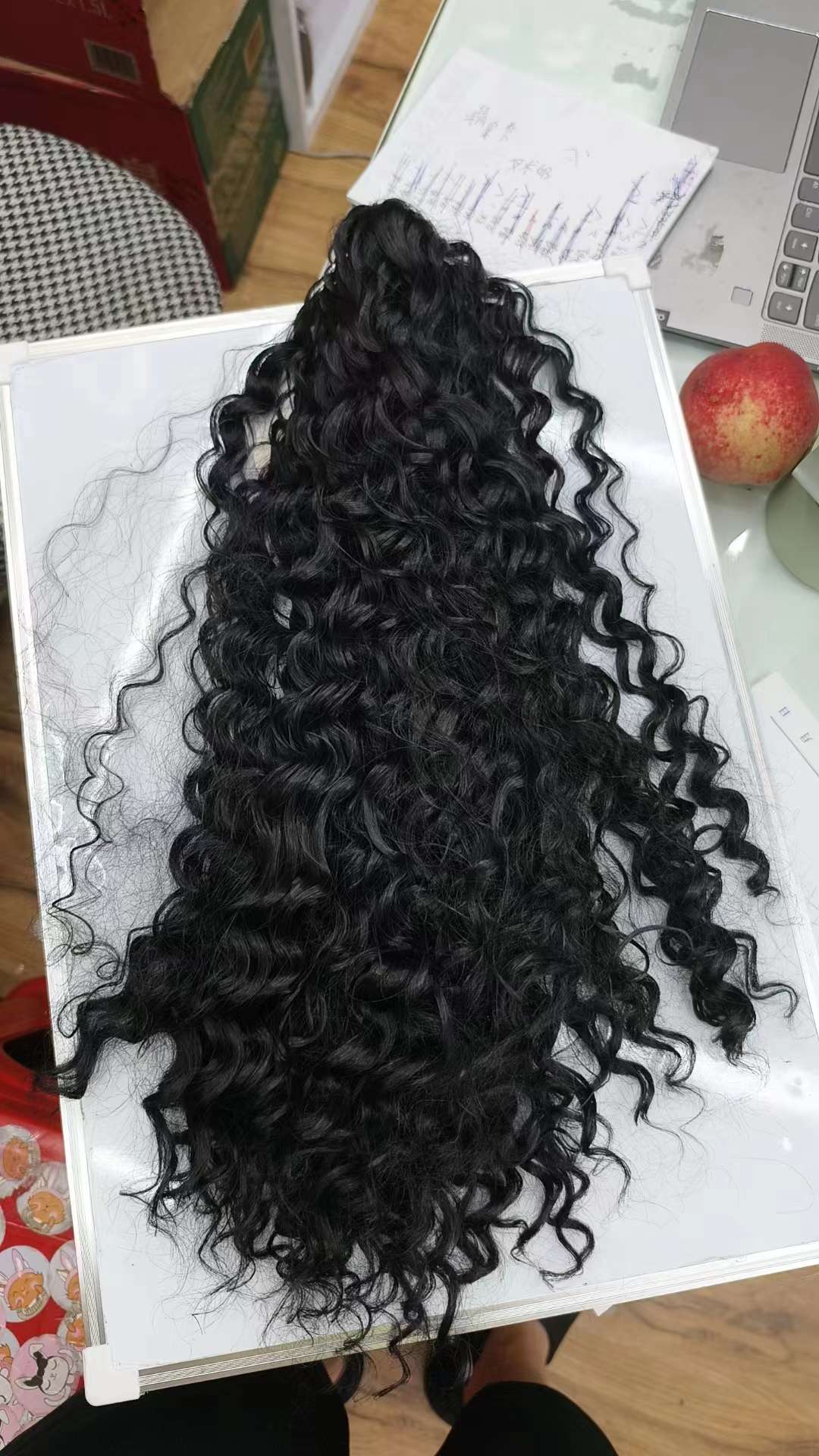 个护家清品牌 女士假发 长卷发款 假发女中长欧美风格 头套式假发 轻松变换发型