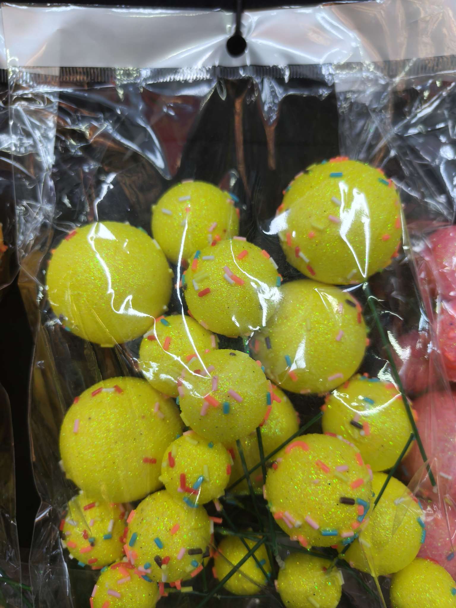 泡沫果圆球果球石膏圣诞果球