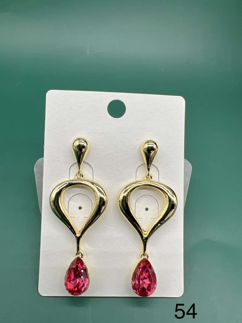 梦之涵饰品欧美跨境镀真金螺旋水滴耳钉女高级感镂空密镶锆石耳环珍珠耳环饰品锆石耳环详情图3