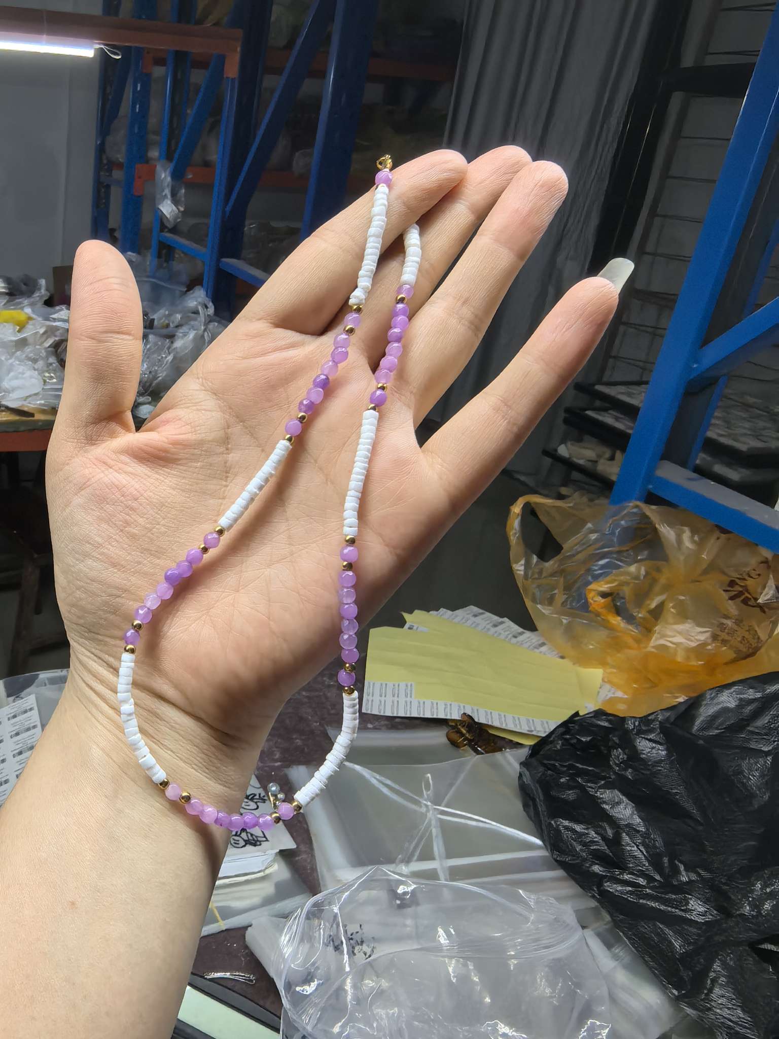 天然玛瑙珠宝饰品 天然碧玺项链 精致玉石颈饰 美丽饰品 提升气质优雅风采。详情图4