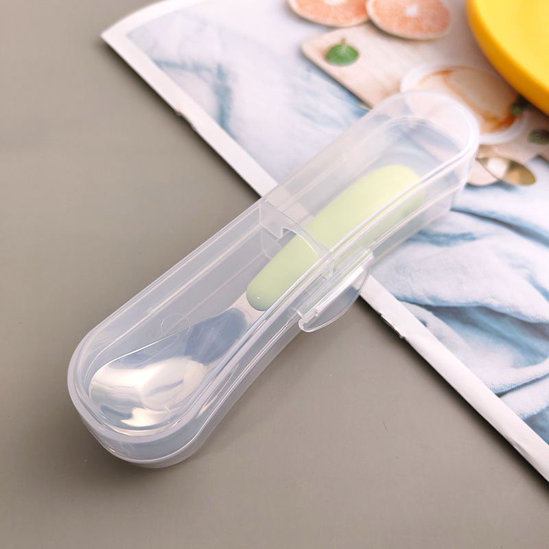 316 不锈钢儿童元宝勺宝宝辅食可爱勺子儿童户外便携餐具勺详情17