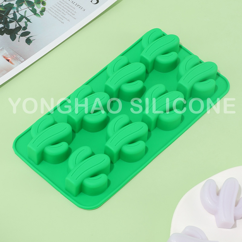 8 Cavities Coconut Palm Silicone  Chocolate Candy Cake Mold图