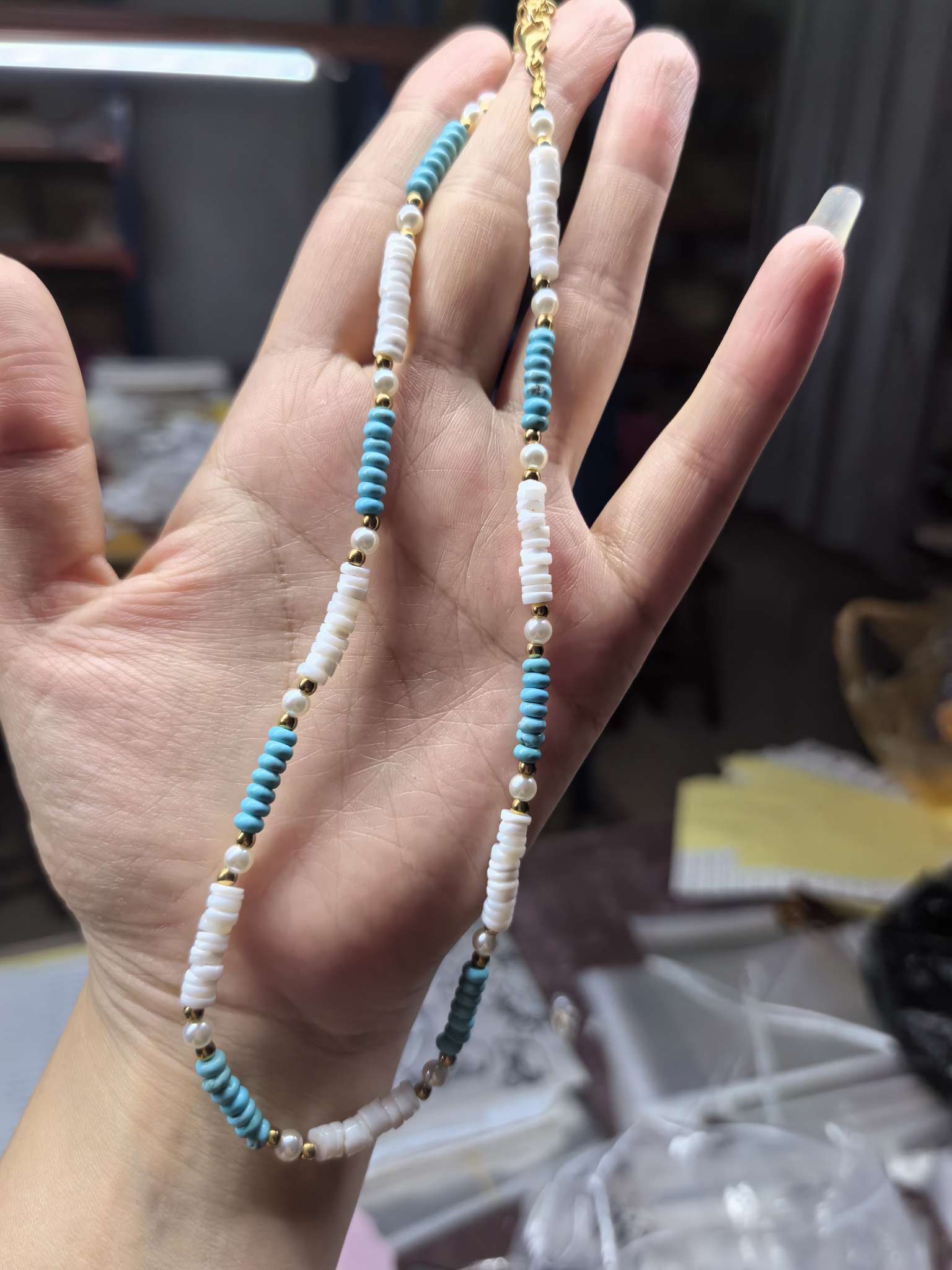 天然玛瑙珠宝饰品 天然碧玺项链 精致玉石颈饰 美丽饰品 提升气质优雅风采。详情图7